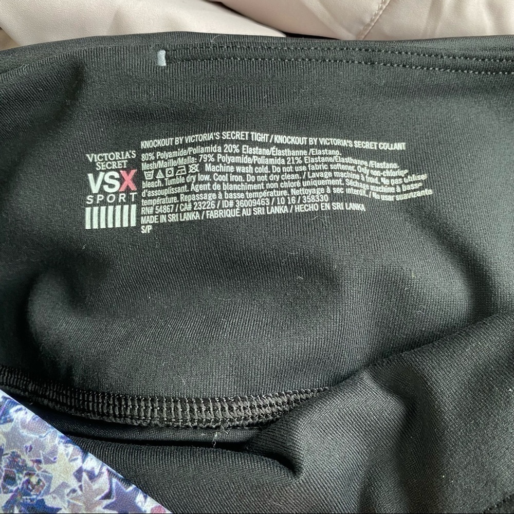 Victoria Secret Sport Confetti Knockout Tight Leggings Size Small - Picture 9 of 9